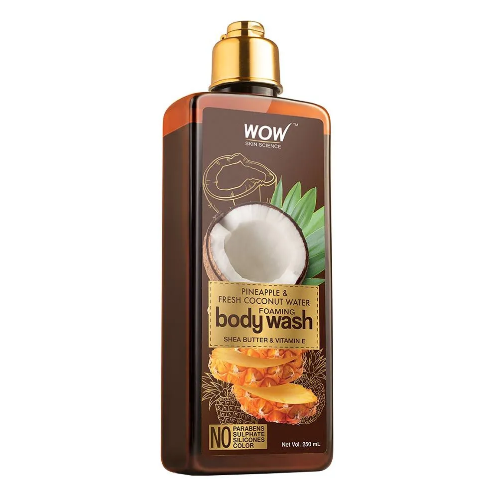 WOW Skin Science Pineapple & Fresh Coconut Water Foaming Body Wash