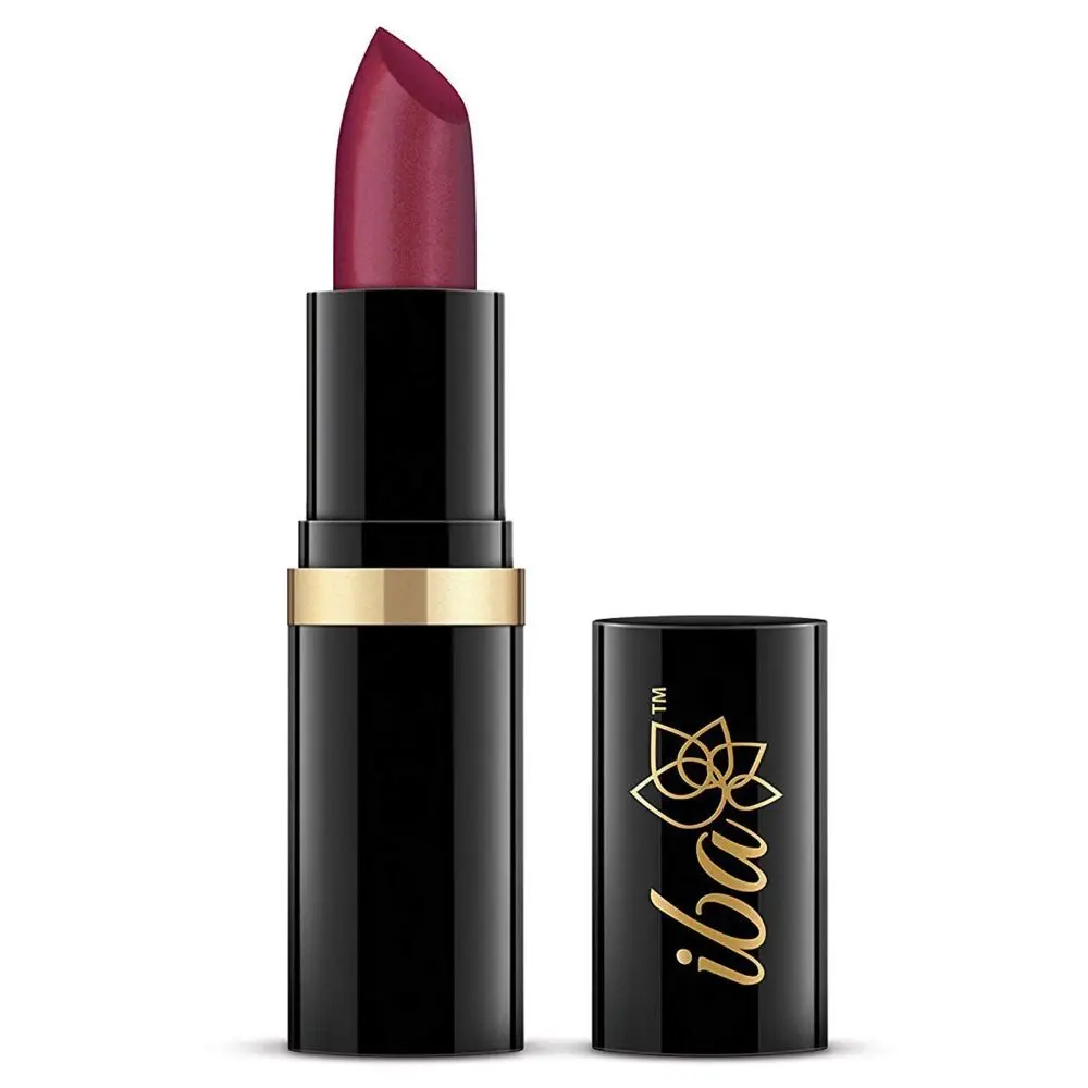 Iba Pure Lips Moisturizing Lipstick Shade A40 Berry Blast, 4g | Intense Colour | Highly Pigmented and Creamy Long Lasting | Glossy Finish | Enriched with Vitamin E | 100% Natural, Vegan & Cruelty Free